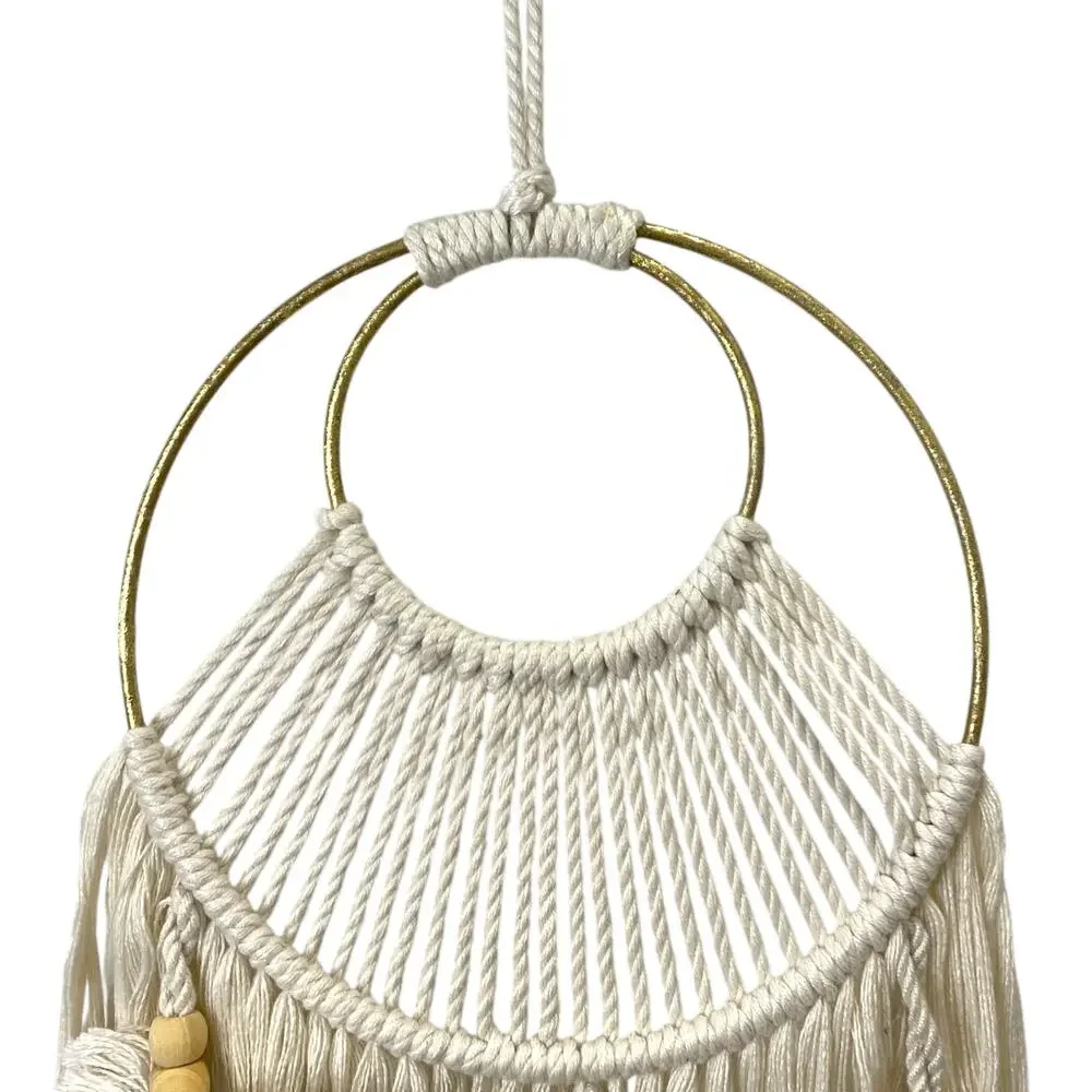 Macrame Wall Hanging Dreamcatcher Boho Hippie Festival Good Vibes Decor Tranquil